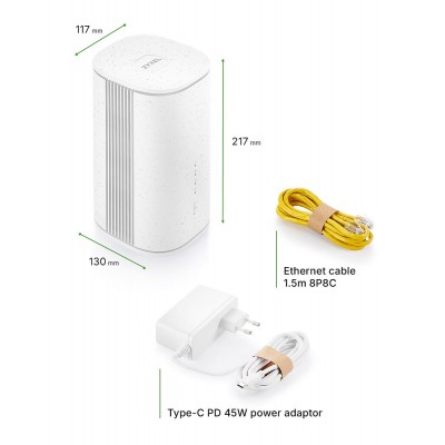 Оборудование FWA Zyxel FWA515 FWA515-EU0102F WiFi 7, BE7200, 5G Оборудование FWA Zyxel FWA515 FWA515-EU0102F WiFi 7, BE7200, 5G